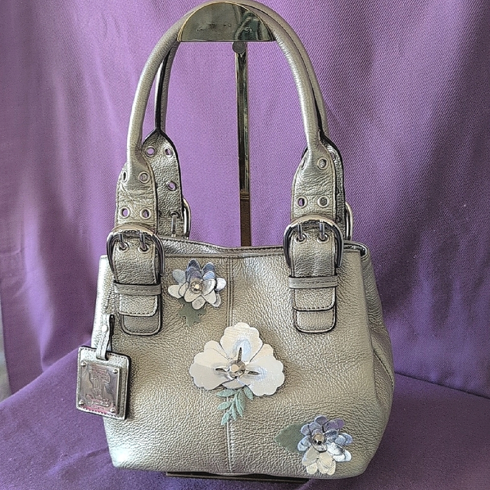 Tignanello Perfect 10 French tote w/ purse charm